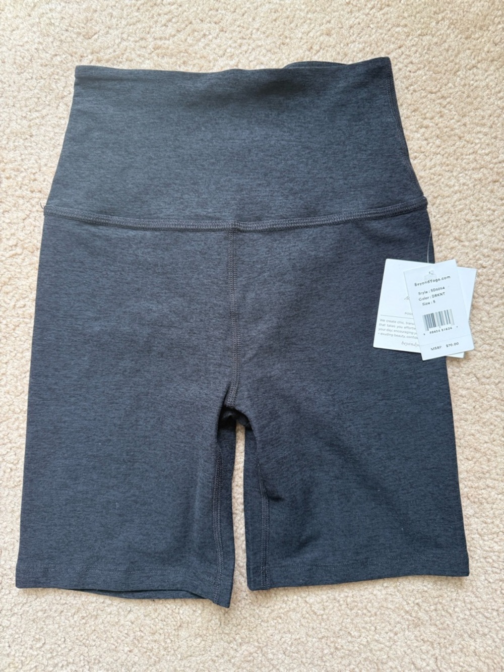NWT Beyond Yoga Spacedye High Waist Biker Shorts Size Small